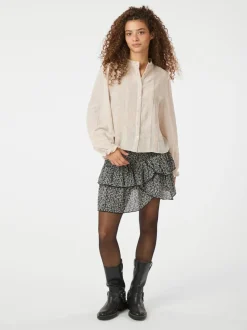 NEO NOIR Marlowe Deco Blouse Ivory