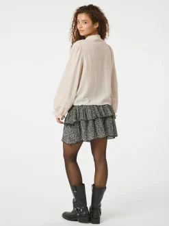 NEO NOIR Marlowe Deco Blouse Ivory