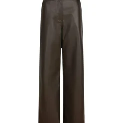NEO NOIR Pinur Faux Leather Pants Dark Brown