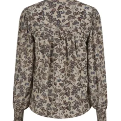 NEO NOIR Rhia Drapy Ivy Blouse Taupe