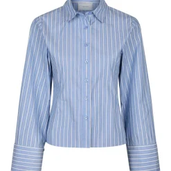 NEO NOIR Rosa Stripe Shirt Blue