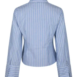 NEO NOIR Rosa Stripe Shirt Blue
