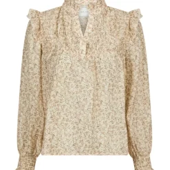 NEO NOIR Selfina Graphic Flower Blouse Off White