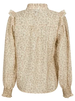 NEO NOIR Selfina Graphic Flower Blouse Off White