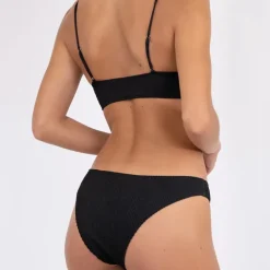 NEO NOIR Skin Sand Crepe Bikini Brief Black