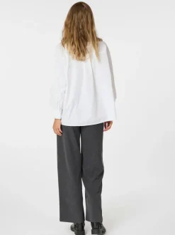 NEO NOIR Tilly C Poplin Shirt White