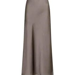 NEO NOIR Vicky Heavy Sateen Skirt Warm Grey