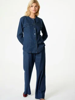 NEO NOIR Yana Denim Long Pants Dark Blue