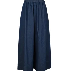 NEO NOIR Yara Denim Long Skirt Denim Dark Blue