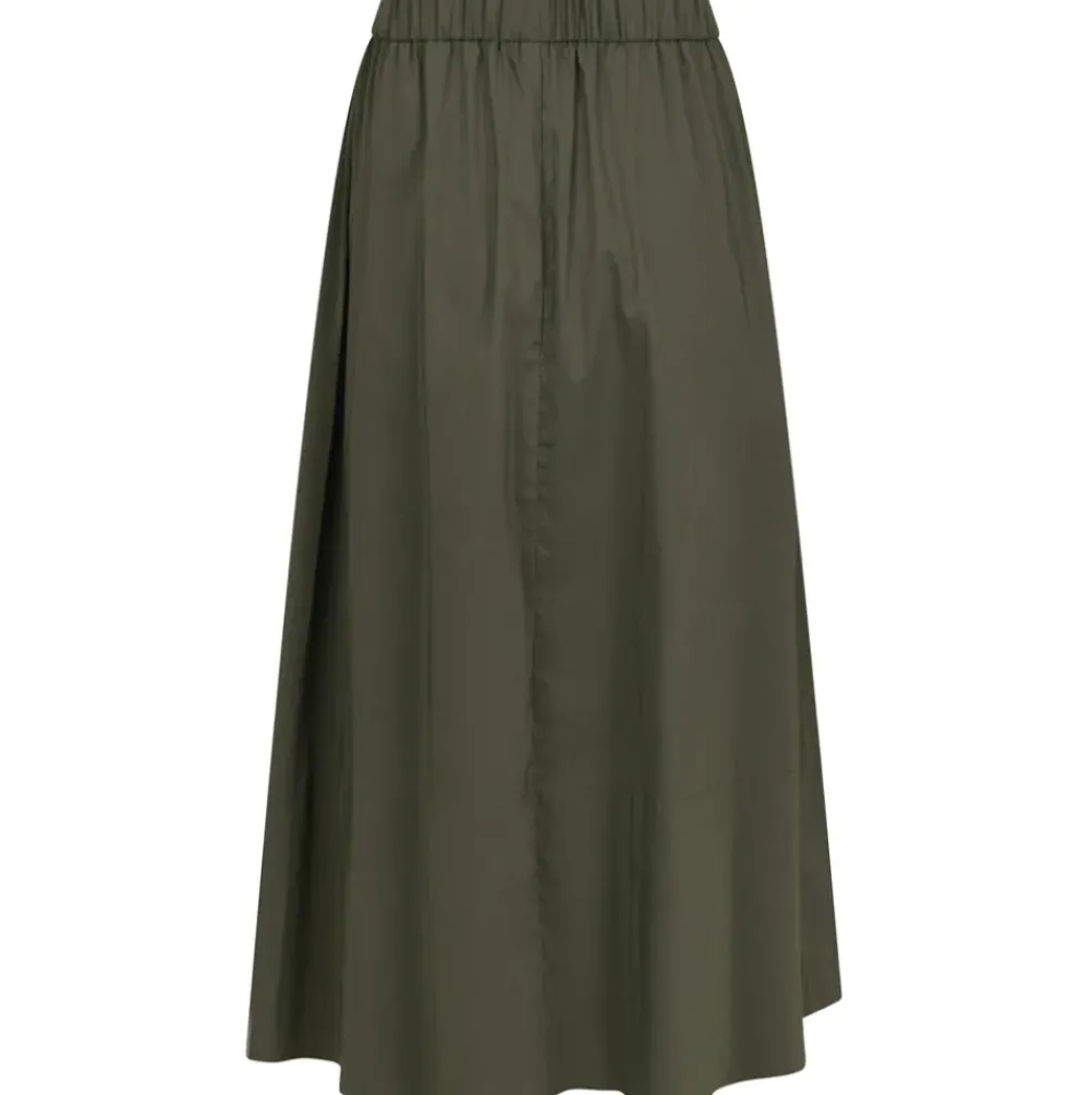 NEO NOIR Yara Poplin Skirt Army