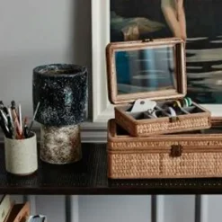 NORDAL Smykkeskrin Med Glaslåg 16x21 Cm