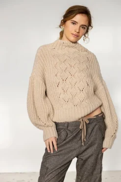 O'TAY Idona Cardigan Warm Beige
