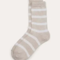 O'TAY Striped Socks Sand/Off White Onesize