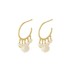 PERNILLE CORYDON Bay Hoops Earring (guld/sølv)