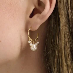 PERNILLE CORYDON Bay Hoops Earring (guld/sølv)
