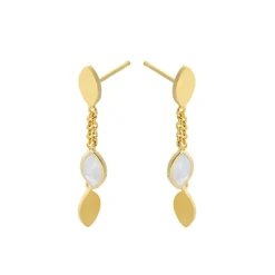 PERNILLE CORYDON Flake Earrings Length (guld/sølv)