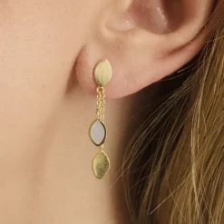 PERNILLE CORYDON Flake Earrings Length (guld/sølv)
