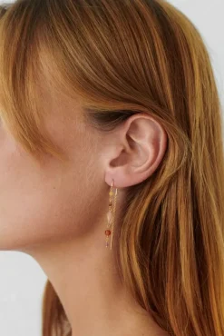 PERNILLE CORYDON Golden Fields Earring Length (guld/sølv)
