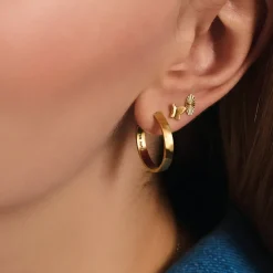 PERNILLE CORYDON Pine Hoops (guld/sølv)