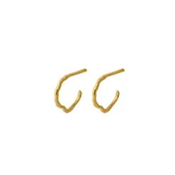 PERNILLE CORYDON Twig Hoop (guld/sølv)