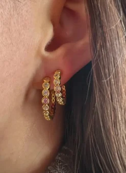 PICO COPENHAGEN Alba Petit Crystal Studs Klar