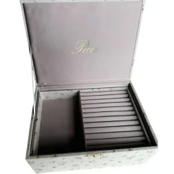 PICO COPENHAGEN Giant Jewelry Box Taupe Flower