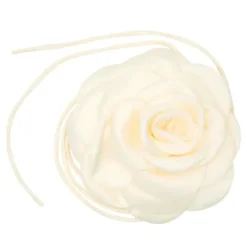 PICO COPENHAGEN Giant Satin Rose String Ivory