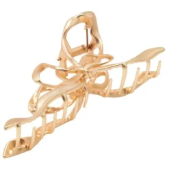 PICO COPENHAGEN Metallic Bow Claw (guld/sølv)