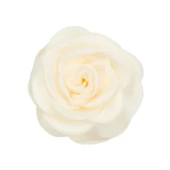 PICO COPENHAGEN Small Satin Rose Claw Ivory