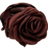 PICO COPENHAGEN Small Satin Rose Claw Chocolate