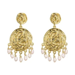 PLISSÈ COPENHAGEN Aase Earrings Gold