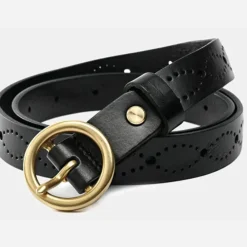 PLISSÉ COPENHAGEN Gaya Belt Black