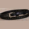 PLISSÉ COPENHAGEN Gaya Belt Black