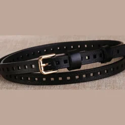 PLISSÉ COPENHAGEN Gaya Belt Black