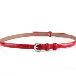 PLISSÉ COPENHAGEN Ladina Bow Belt Red