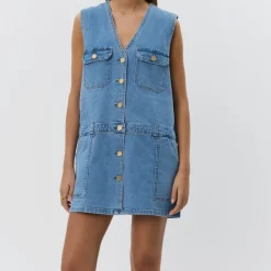 SOFIE SCHNOOR ALBERTINESW S252186 Dress Denim Blue