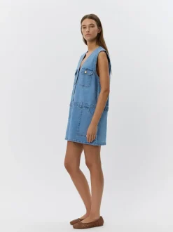 SOFIE SCHNOOR ALBERTINESW S252186 Dress Denim Blue