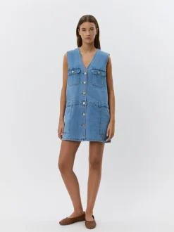 SOFIE SCHNOOR ALBERTINESW S252186 Dress Denim Blue