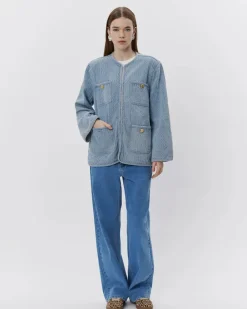 SOFIE SCHNOOR S251250 Eudorasw Jacket Denim Blue