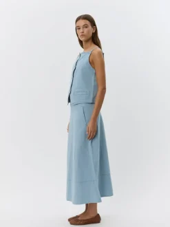 SOFIE SCHNOOR Seliasw Skirt Light Blue