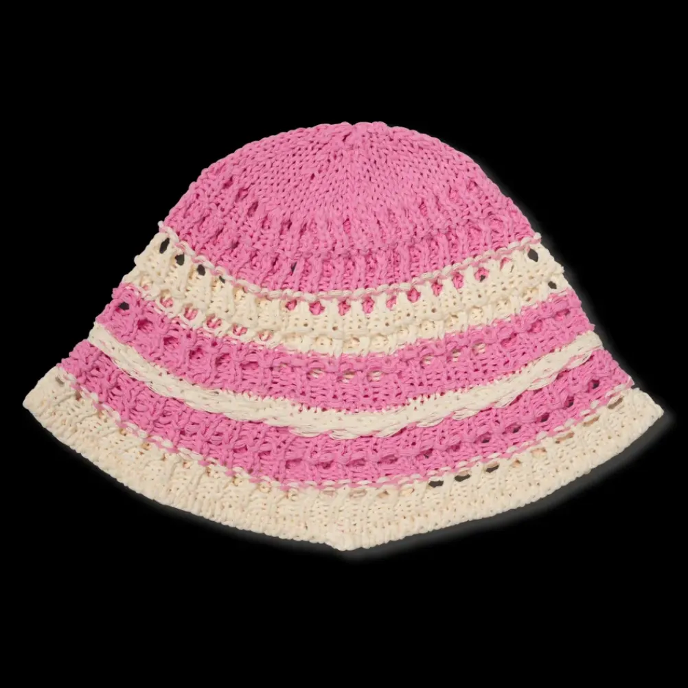 SUI AVA Bohemian Stripe Hat Pink