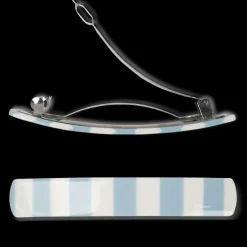 SUI AVA Classic Stripe Hair Clip Light Blue