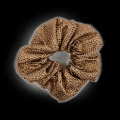SUI AVA Kelly Crystal Scrunchie Taupe