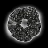 SUI AVA Kelly Crystal Scrunchie Black Diamond