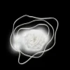 SUI AVA Smooth Flower Belt White