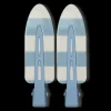 SUI AVA Stripe Clips Light Blue