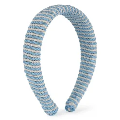 SUI AVA Striped Headband Blue