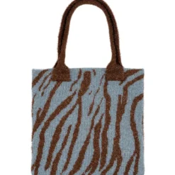 SUI AVA Zebra Glitter Bag Light Blue/Brown