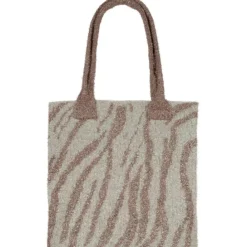 SUI AVA Zebra Glitter Bag Taupe/Creme